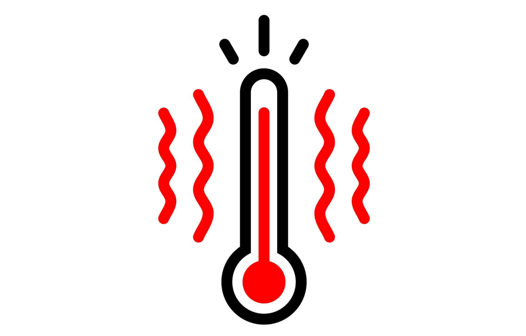 An illustrated thermometer
