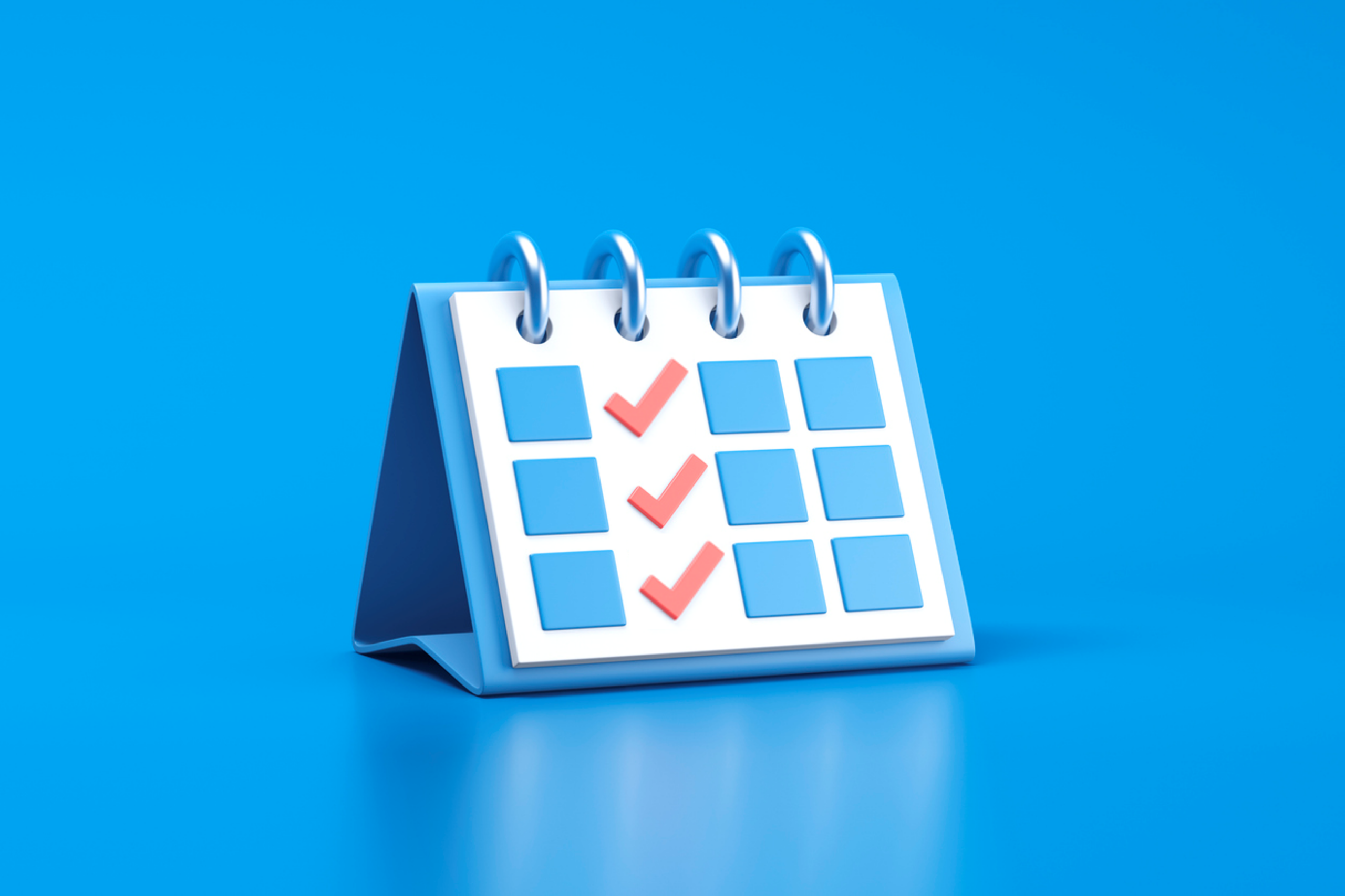 same day each week marked on calendar